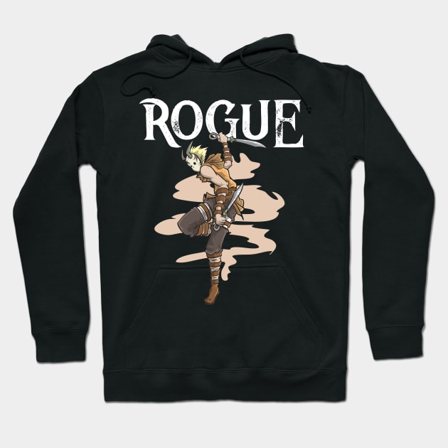 Rogue Class RPG Thief Roleplaying Dungeon Crawler Assassin Hoodie by TellingTales